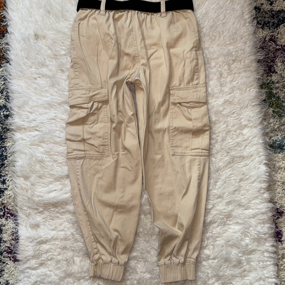 Rue21 Boyfriend Cargo Jogger Style Cozy Belted Pant, Size S - Picture 3 of 14